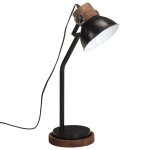Vidaxl lampe de bureau 25 w noir 18x18x60 cm e27