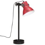 Vidaxl lampe de bureau 25 w rouge dlav 15x15x55 cm e27