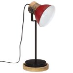 Vidaxl lampe de bureau 25 w rouge dlav 17x17x50 cm e27