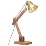 Vidaxl lampe de bureau industrielle laiton rond 58x18x90 cm e27 Vidaxl lampe de bureau industrielle laiton rond 58x18x90 cm e27