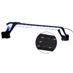 Vidaxl lampe  led d'aquarium avec pinces 55 - 70 cm bleu et blanc