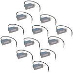Vidaxl lampes led encastre d'escalier 12 pcs 44x111x56 mm