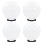 Vidaxl lampes � led sous forme de boule 4 pcs sph�rique 20 cm pmma