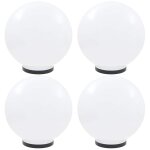 Vidaxl lampes � led sous forme de boule 4 pcs sph�rique 40 cm pmma