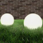 Vidaxl lampes  led sous forme de boule 4 pcs sphrique 40 cm pmma