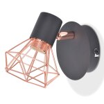 Vidaxl lampe murale 2 pcs e14 noir et cuivre