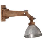 Vidaxl lampe murale 25 w argent vintage e27