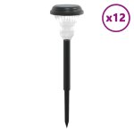 Vidaxl lampes solaires d'all�es et piquets de sol 12 pcs blanc