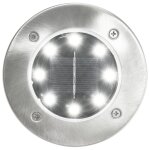 Vidaxl lampe solaire au sol 8 pcs lumires led blanches