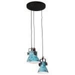 Vidaxl lampe suspendue 25 w bleu dlav 30x30x100 cm e27