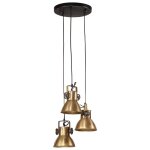 Vidaxl lampe suspendue 25 w laiton antique 30x30x100 cm e27