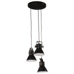 Vidaxl lampe suspendue 25 w noir 30x30x100 cm e27