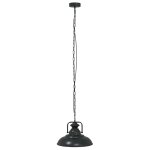 Vidaxl lampe suspendue e27 noir  31 cm fer