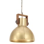 Vidaxl lampe suspendue industrielle 25 w laiton rond 40 cm e27 Vidaxl lampe suspendue industrielle 25 w laiton rond 40 cm e27