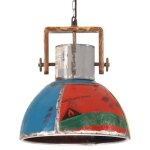 Vidaxl lampe suspendue industrielle 25 w multicolore ronde 40 cm e27