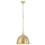 Vidaxl lampe suspendue industrielle vintage 25 w laiton rond 31 cm e27