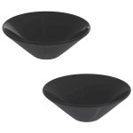 Vidaxl lavabos 2 pcs noir brillant 42x14 cm cramique