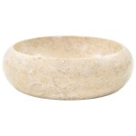 Vidaxl lavabo 40 x 12 cm marbre cr�me