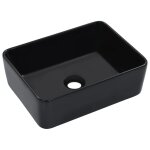 Vidaxl lavabo 40x30x13 cm cramique noir