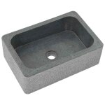 Vidaxl lavabo 45 x 30 x 15 cm pierre de rivi�re noir
