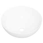 Vidaxl lavabo blanc 36x15 cm cramique rond