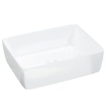 Vidaxl lavabo blanc 48x37x13 cm cramique rectangle