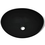 Vidaxl lavabo c�ramique 40 x 33 cm noir