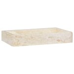 Vidaxl lavabo cr�me 58x39x10 cm marbre
