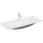 Vidaxl lavabo encastr� avec robinet 101x39x18 cm c�ramique blanc
