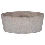 Vidaxl lavabo gris �40x15 cm marbre