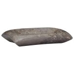 Vidaxl lavabo gris 50x35x10 cm marbre