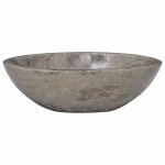 Vidaxl lavabo gris 53x40x15 cm marbre