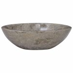 Vidaxl lavabo gris 53x40x15 cm marbre