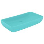 Vidaxl lavabo de luxe rectangulaire vert clair mat 71x38 cm c�ramique
