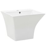 Vidaxl lavabo mural c�ramique blanc 500 x 450 x 410 mm
