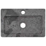 Vidaxl lavabo mural gris 38x24x6, 5 cm marbre