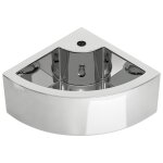 Vidaxl lavabo avec trop - plein 45x32x12, 5 cm cramique argent