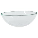 Vidaxl lavabo verre 50x37x14 cm transparent