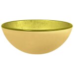 Vidaxl lavabo verre tremp 30x12 cm dor