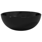 Vidaxl lavabo verre tremp 30x12 cm noir