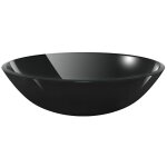 Vidaxl lavabo verre tremp� 42 cm noir