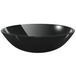 Vidaxl lavabo verre tremp� 42 cm noir
