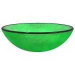 Vidaxl lavabo verre tremp� 42x14 cm vert