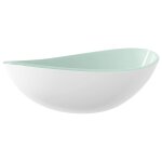 Vidaxl lavabo verre tremp� 54, 5x35x15, 5 cm blanc