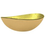 Vidaxl lavabo verre tremp� 54, 5x35x15, 5 cm dor�