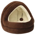 Vidaxl lit pour chat 50x50x45 cm marron et crme