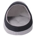 Vidaxl lit pour chats gris et noir m