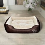 Vidaxl lit chaud pour chiens avec coussin rembourre l