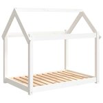 Vidaxl lit pour chien blanc 101x70x90 cm bois de pin solide