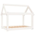 Vidaxl lit pour chien blanc 81x60x70 cm bois de pin solide